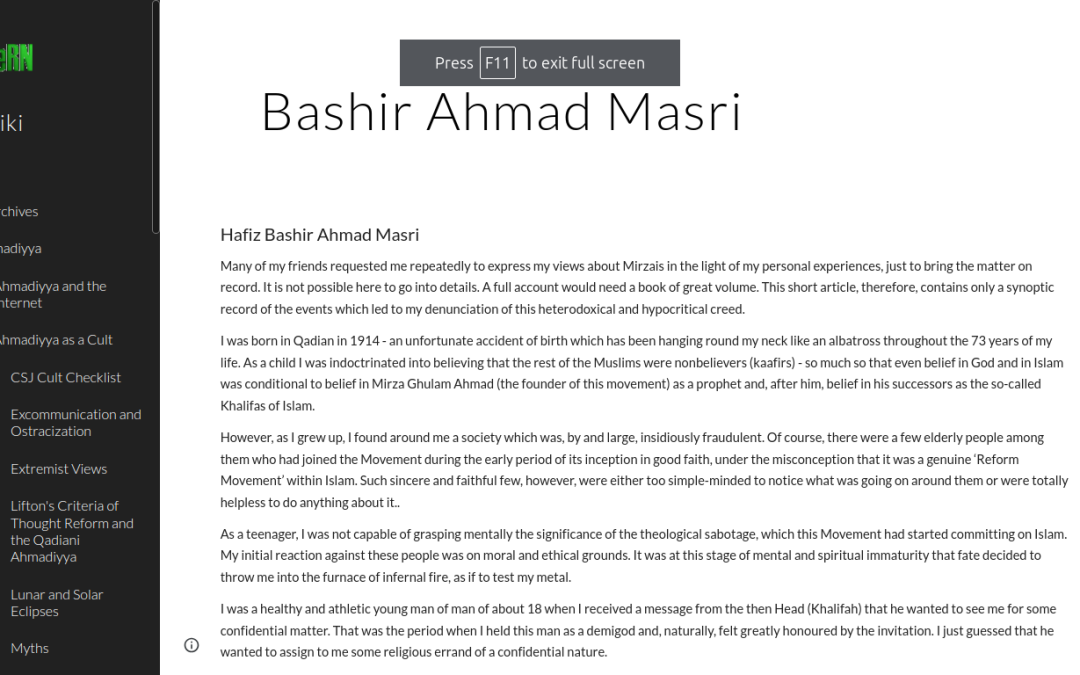 Bashir Ahmad Masri