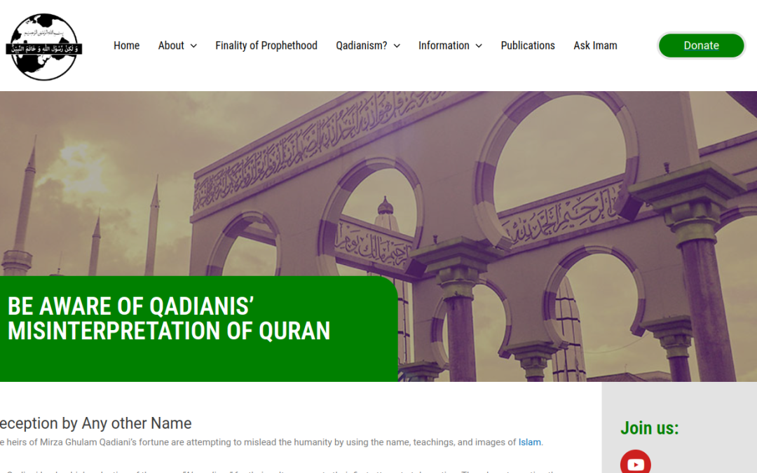 BE AWARE OF QADIANIS’ MISINTERPRETATION OF QURAN