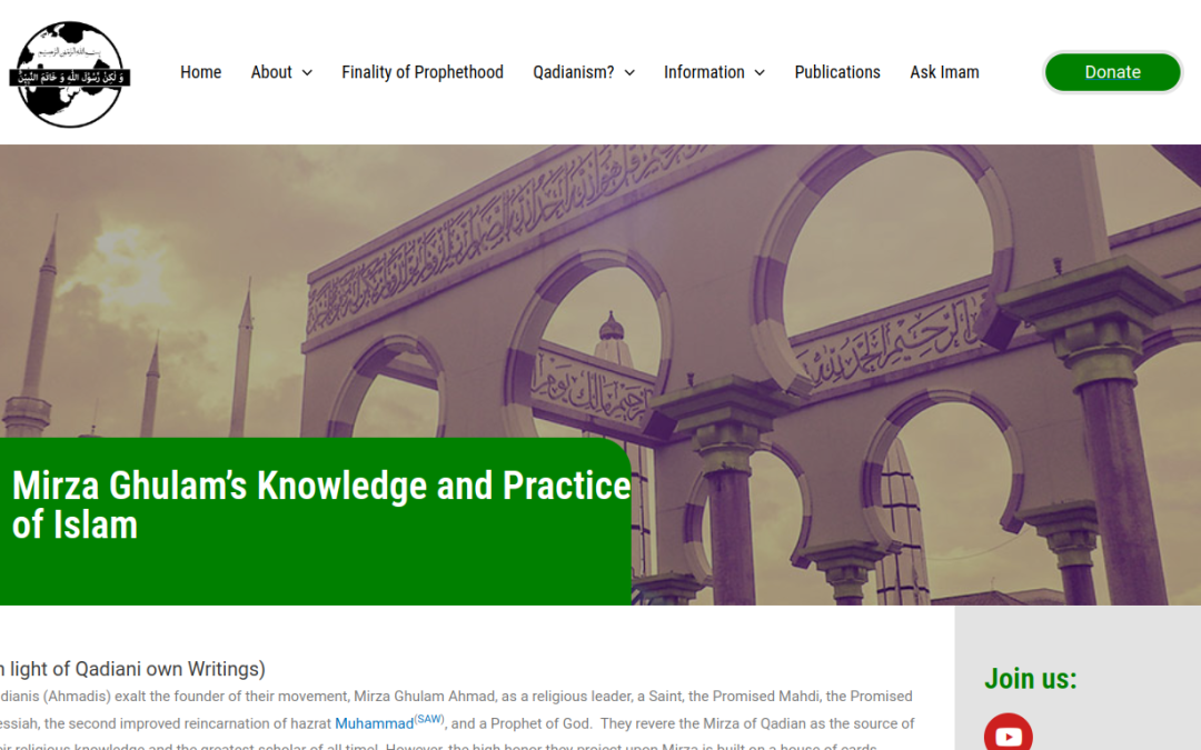 Mirza Ghulam’s Knowledge and Practice of Islam